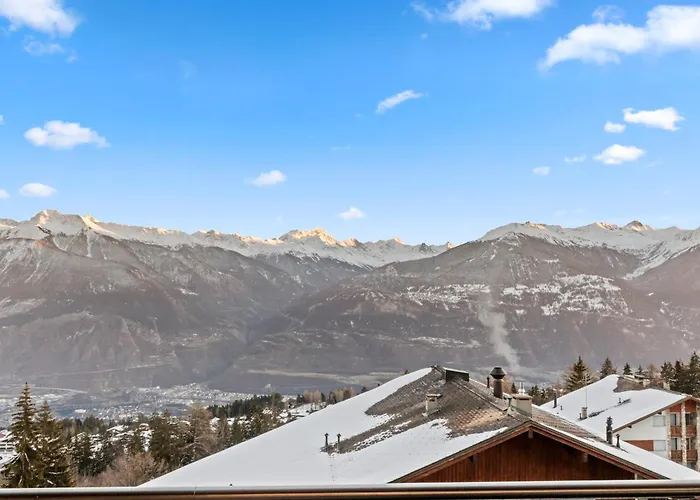 Avec Vue époustouflante Sur Les Montagnes Appartamento Crans-Montana